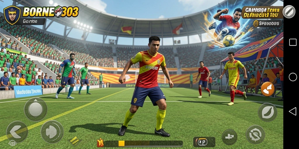 Tampilan menakjubkan dari gameplay <strong>BORNEO303</strong> dengan aksi olahraga yang nyata.