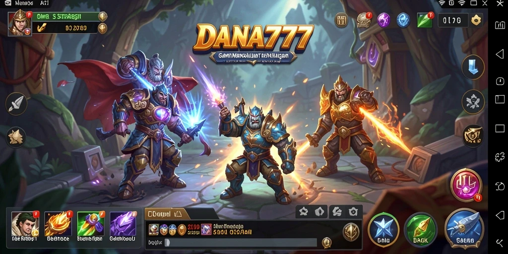 Screenshot DANA777 menampilkan aksi strategis yang seru dalam pertempuran.