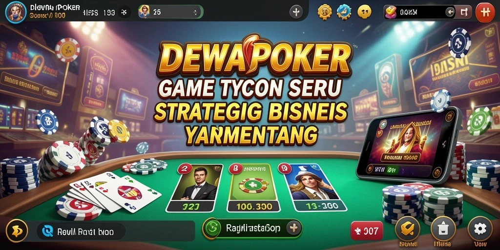 Gameplay seru DEWAPOKER dengan elemen Tycoon yang mendebarkan.