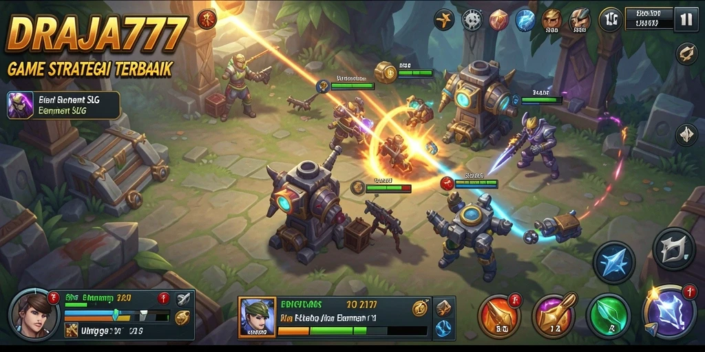 Tampilan gameplay seru di DRAJA777 dengan elemen strategi.