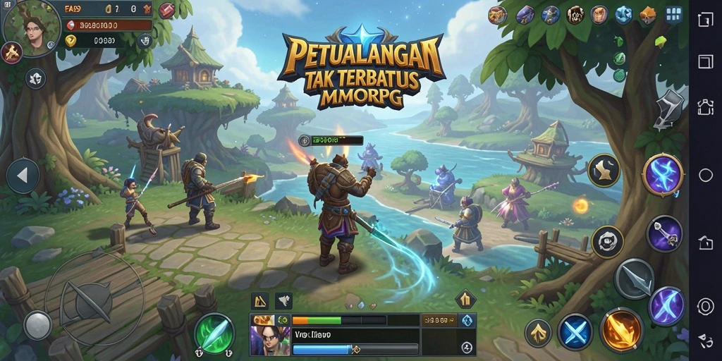 Tampilan gameplay seru dari FA99 di dunia MMORPG.
