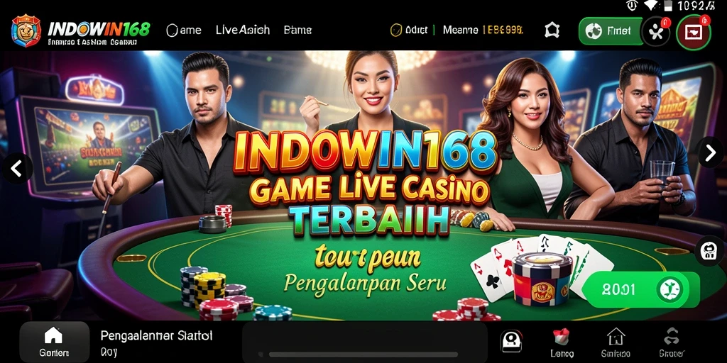 Tangkapan layar gameplay Live Casino yang menarik di INDOWIN168.