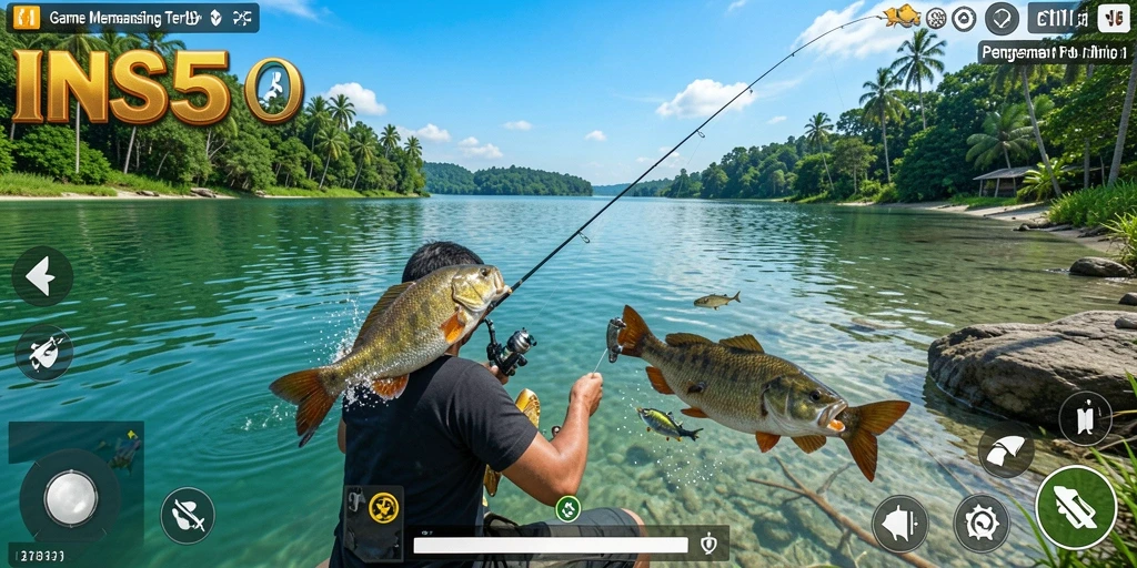Tangkapan ikan yang menakjubkan dalam gameplay INS55.