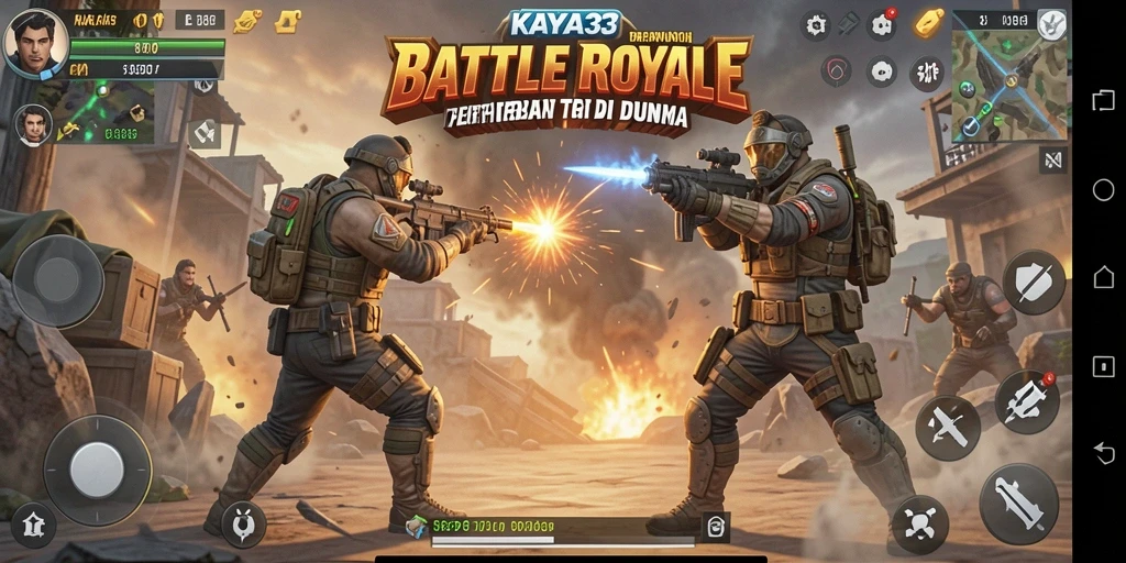 Tampilan gameplay KAYA33 yang seru dan mendebarkan saat bertarung.