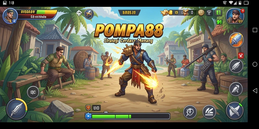 Tampilan gameplay POMPA88 dengan strategi yang mendebarkan dan grafis menawan.