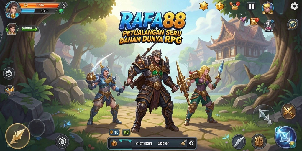 Tangkapan layar gameplay RAFA88 yang menampilkan aksi mendebarkan dan karakter unik.