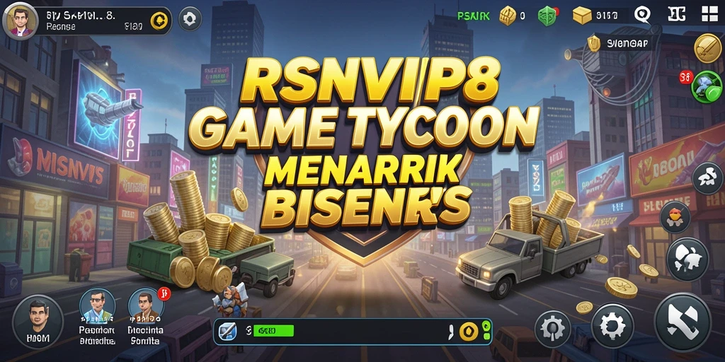 Screenshot gameplay RSNVIP8 menampilkan pengelolaan bisnis yang menarik.