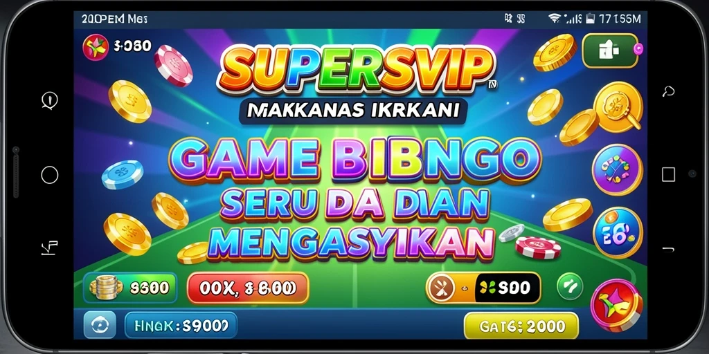 Tampilan seru gameplay Bingo di dalam SUPERSVIP.