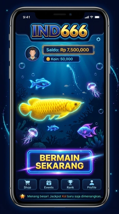 Tampilan antarmuka pengguna yang bersih di ind666.